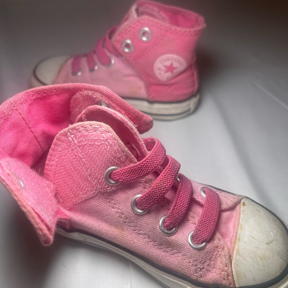 Pink Converse Infant Girls Hi-Top Size 6 - Picture 4 of 6